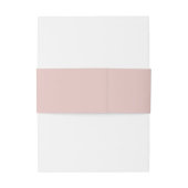 Eenvoudig Modern Minimalist Blush Wedding Uitnodigingen Wikkel (Achterkant Voorbeeld)
