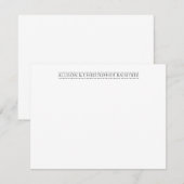 Eenvoudig Modern Minimalist Couple Pas getrouwd We Notitiekaartje (Voorkant / Achterkant)