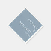 Eenvoudig modern minimalistisch aangepast huwelijk servet (Hoek)