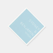 Eenvoudig modern minimalistisch aangepast huwelijk servet (Hoek)