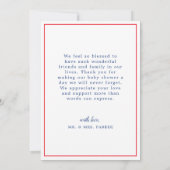 Eenvoudig modern, minimalistisch Baby shower Bedankkaart (Achterkant)