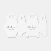 Eenvoudig modern minimalistisch bedankt voor je hu bedankdoosjes (Uitgevouwen)