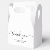 Eenvoudig modern minimalistisch bedankt voor je hu bedankdoosjes (Geopend)