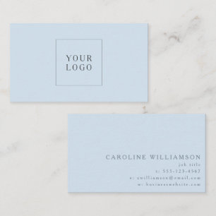 Eenvoudig Modern Minimalistisch Blauw Professionee Visitekaartje