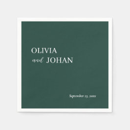 Eenvoudig Modern & Minimalistisch | Bruiloft Emera Servet