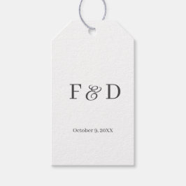 Eenvoudig modern minimalistisch bruiloft gunst Lab Cadeaulabel