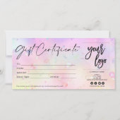 eenvoudig modern minimalistisch cadeaukaartencerti (Voorkant)