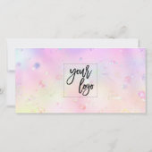 eenvoudig modern minimalistisch cadeaukaartencerti (Achterkant)