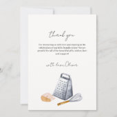 Eenvoudig modern minimalistisch chef-kok keuken Ba Bedankkaart (Voorkant)