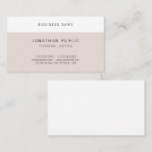 Eenvoudig Modern Minimalistisch Elegant Design Coo Visitekaartje (Voorkant / Achterkant)