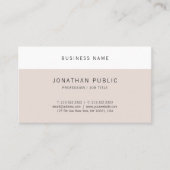 Eenvoudig Modern Minimalistisch Elegant Design Coo Visitekaartje (Voorkant)