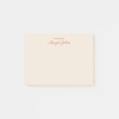 Eenvoudig modern minimalistisch elegant monogram post-it® notes (Voorkant)