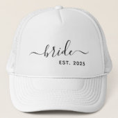 Eenvoudig modern minimalistisch elegant script Bri Trucker Pet (Voorkant)