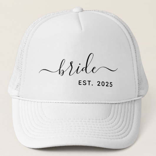 Eenvoudig modern minimalistisch elegant script Bri Trucker Pet (Voorkant)