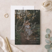 Eenvoudig Modern Minimalistisch Elegant Script Fot Save The Date