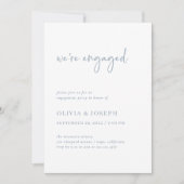 Eenvoudig modern minimalistisch | Foto Engagement  Kaart (Voorkant)