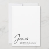 Eenvoudig modern, minimalistisch fotoAfstuderen Kaart (Achterkant)