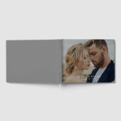 Eenvoudig modern minimalistisch fotohuwelijk gastenboek (Volledig)