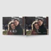 Eenvoudig modern minimalistisch fotohuwelijk gastenboek (Volledig)