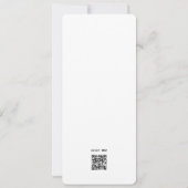 Eenvoudig modern, minimalistisch fotojuffrouw kaart (Achterkant)