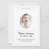 Eenvoudig modern, minimalistisch fotojuffrouw kaart (Voorkant)