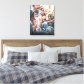 Eenvoudig modern, minimalistisch fotovriendschappe canvas afdruk (Insitu (Slaapkamer))