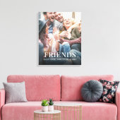 Eenvoudig modern, minimalistisch fotovriendschappe canvas afdruk (Insitu (Woonkamer))