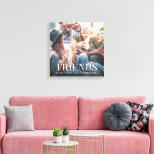 Eenvoudig modern, minimalistisch fotovriendschappe canvas afdruk (Insitu (Woonkamer))