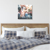 Eenvoudig modern, minimalistisch fotovriendschappe canvas afdruk (Insitu (Slaapkamer))