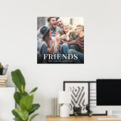 Eenvoudig modern, minimalistisch fotovriendschappe poster (Thuiskantoor)