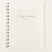 Eenvoudig modern minimalistisch gouden script | Ge Planner (Voorkant)