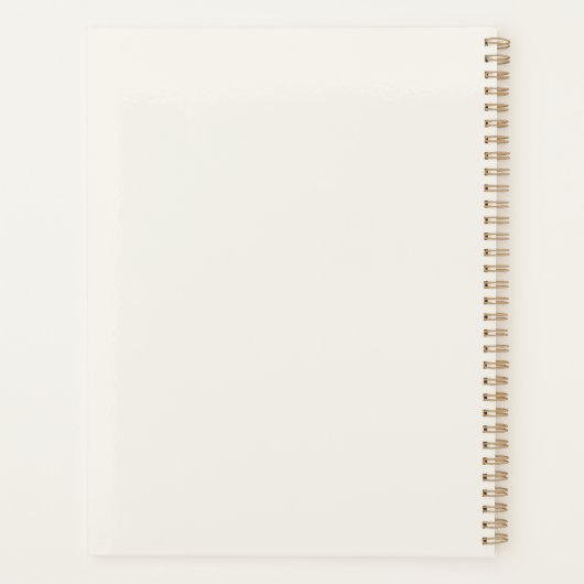 Eenvoudig modern minimalistisch gouden script | Ge Planner (Achterkant)