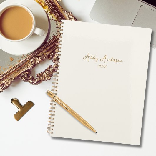 Eenvoudig modern minimalistisch gouden script | Ge Planner