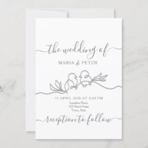 Eenvoudig modern minimalistisch huwelijk