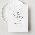 Eenvoudig modern minimalistisch huwelijk save the date<br><div class="desc">Elegant sparen de uitnodigingen van de datumbruiloft die eenvoudig en stijlvol met modern handgeschreven manuscript en minimalistisch ontwerp zijn.</div>