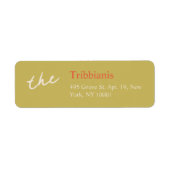 Eenvoudig modern minimalistisch | Huwelijksuitnodi Etiket (Voorkant)