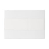 Eenvoudig modern minimalistisch ivoor Taupe Wedden Uitnodigingen Wikkel (Achterkant Voorbeeld)