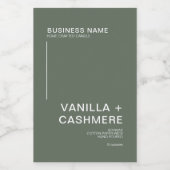 Eenvoudig modern minimalistisch kaartenlabel voedselcontainer etiket (Enkel label)