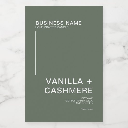 Eenvoudig modern minimalistisch kaartenlabel voedselcontainer etiket (Enkel label)