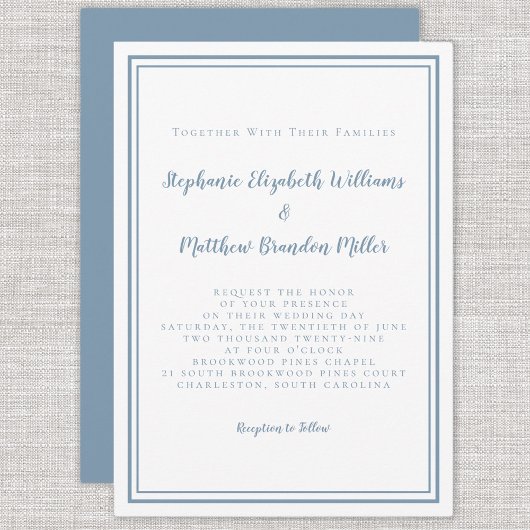 Eenvoudig modern, minimalistisch mosterd blauw kle kaart