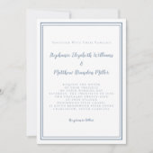 Eenvoudig modern, minimalistisch mosterd blauw kle kaart (Voorkant)