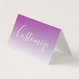 Eenvoudig Modern Minimalistisch Paars Ombre Verloo Kaart