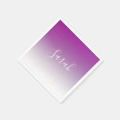 Eenvoudig Modern Minimalistisch Paars Ombre Verloo Servet (Hoek)