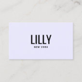 Eenvoudig, modern, minimalistisch, Paars verlicht  Visitekaartje (Voorkant)