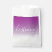Eenvoudig modern minimalistisch Paarse ombre gradi Bedankzakje (Voorkant)