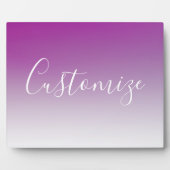 Eenvoudig modern minimalistisch Paarse ombre gradi Fotoplaat (Voorkant)