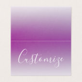 Eenvoudig modern minimalistisch Paarse ombre gradi Kaart (Buitenkant ongevouwen)