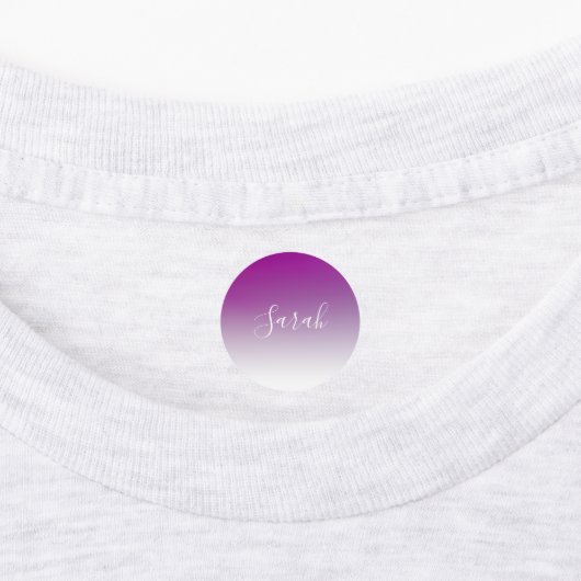 Eenvoudig modern minimalistisch Paarse ombre gradi Labels (Aangebracht)