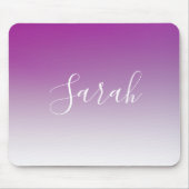 Eenvoudig modern minimalistisch Paarse ombre gradi Muismat (Voorkant)