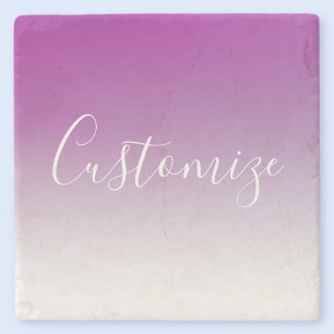 Eenvoudig modern minimalistisch Paarse ombre gradi Stenen Onderzetter